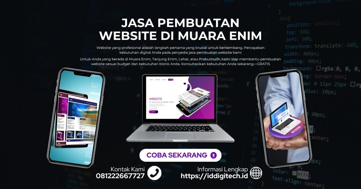 Jasa Pembuatan Website Muara Enim, Tanjung Enim, Lahat, Prabumulih Jasa Pembuatan Website Muara Enim, Tanjung Enim, Lahat, Prabumulih