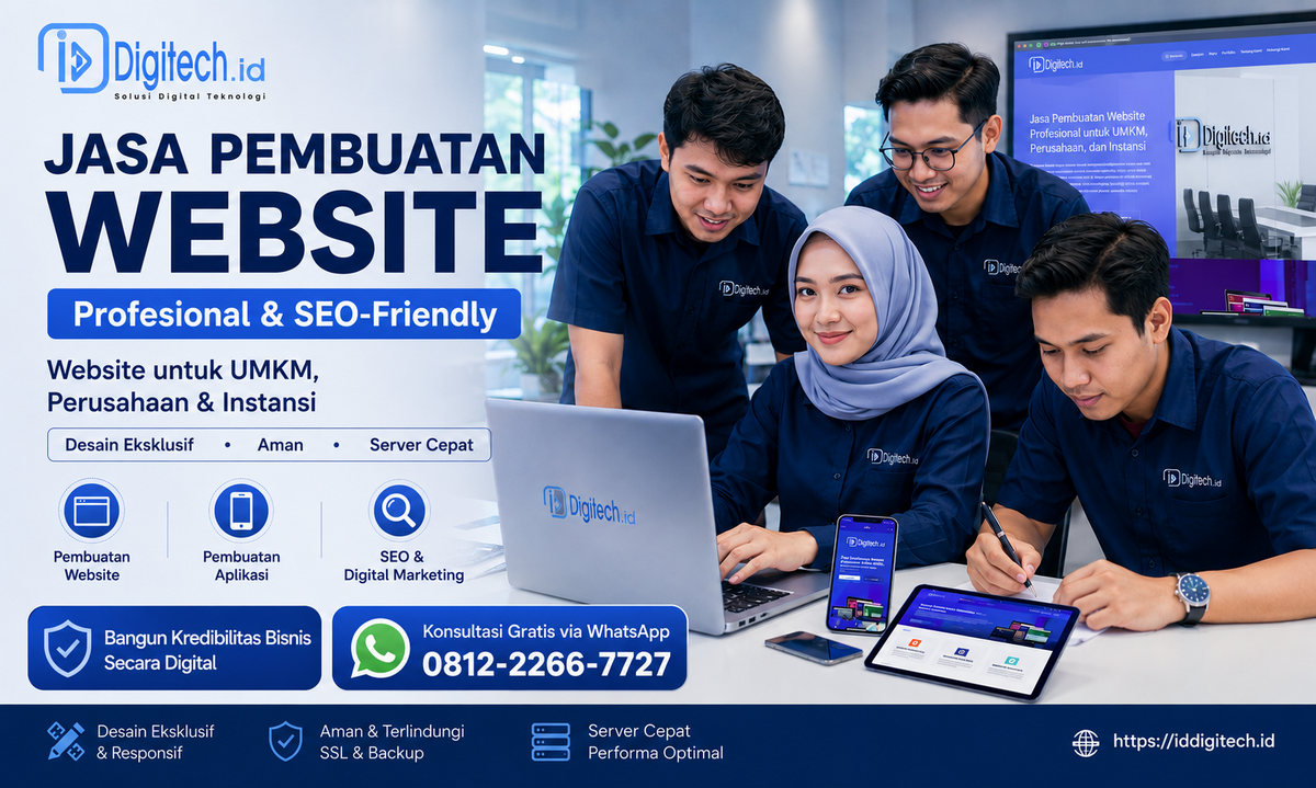 Jasa Pembuatan Website Profesional Untuk Bisnis UMKM Instansi Dan Toko Online