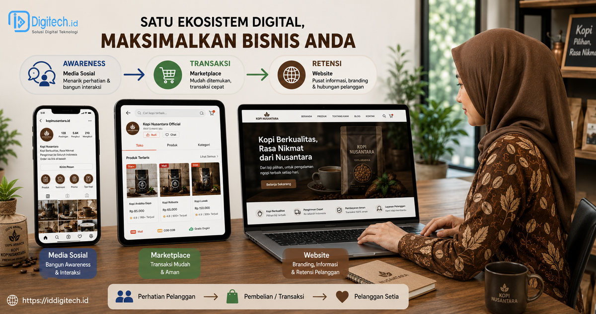 Perbandingan Fungsi Instagram Shopee Dan Website Untuk Mengembangkan Usaha
