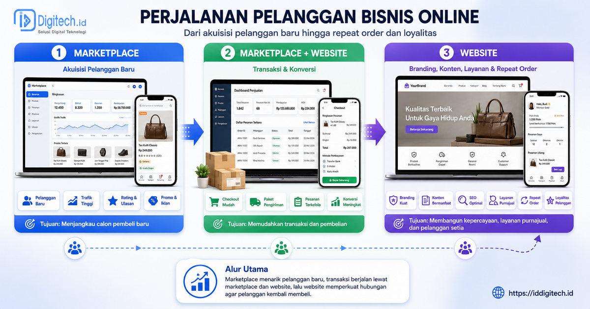Strategi Marketplace Dan Website Berjalan Bersama