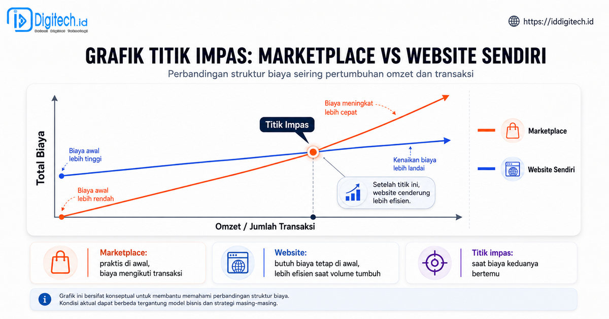 Titik Impas Marketplace Dan Website Sendiri
